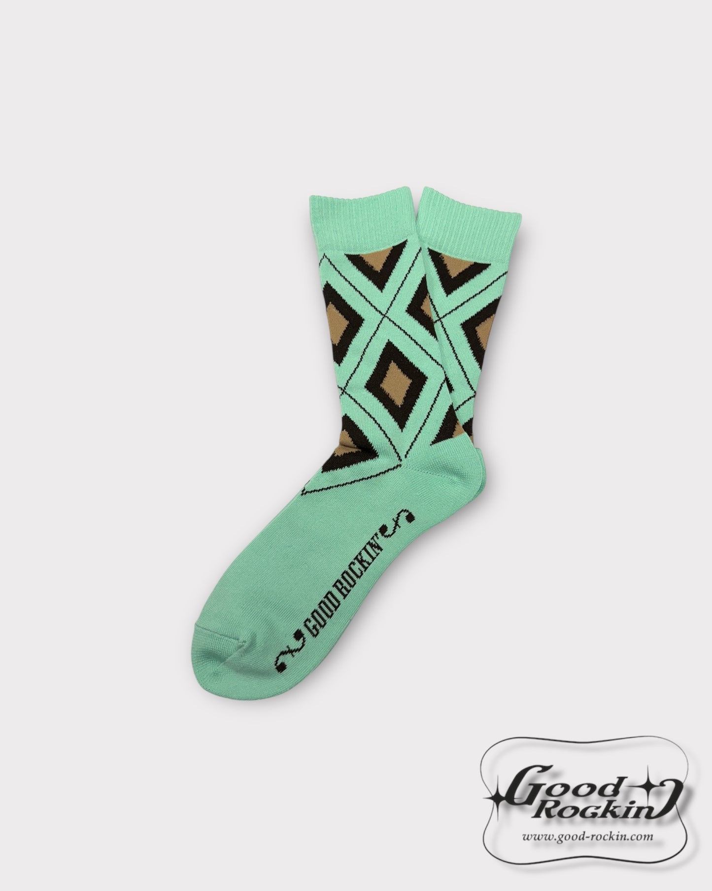 Vintage Style Socks "DIA"/ ヴィンテージスタイルダイア柄ソックス