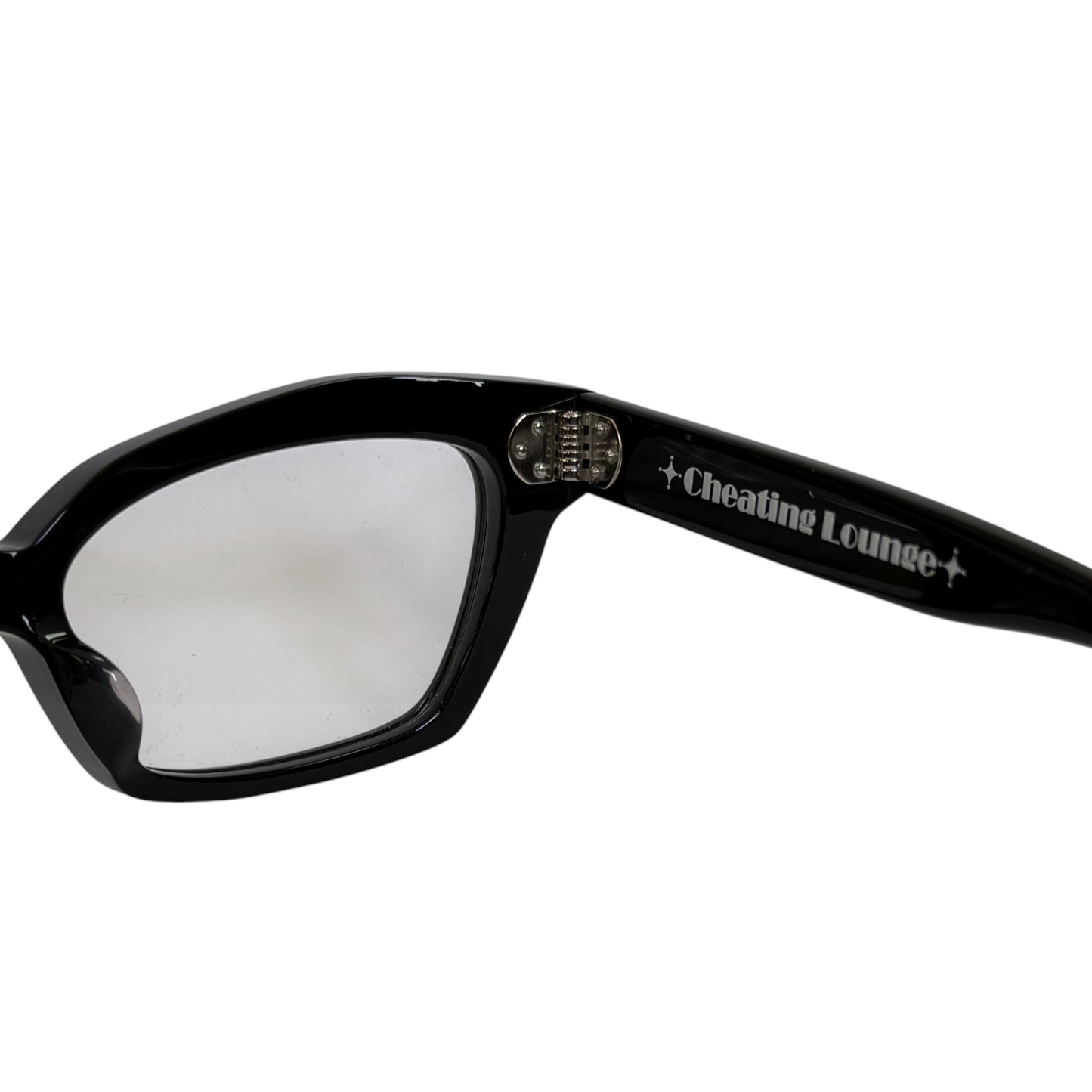 Cheating Lounge Glasses "Square Fox Ⅱ ・Black"/アセテート眼鏡”スクエアフォックス2・ブラック"
