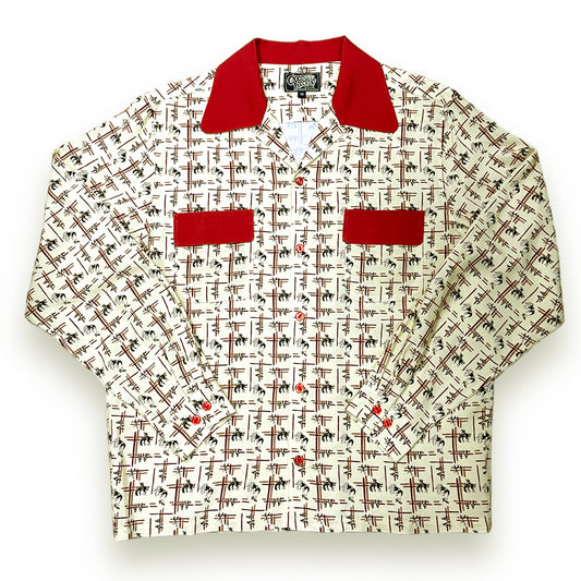 Long Sleeve Rayon Print Shirt「RODEO」/長袖レーヨンプリントシャツ「ロデオ」