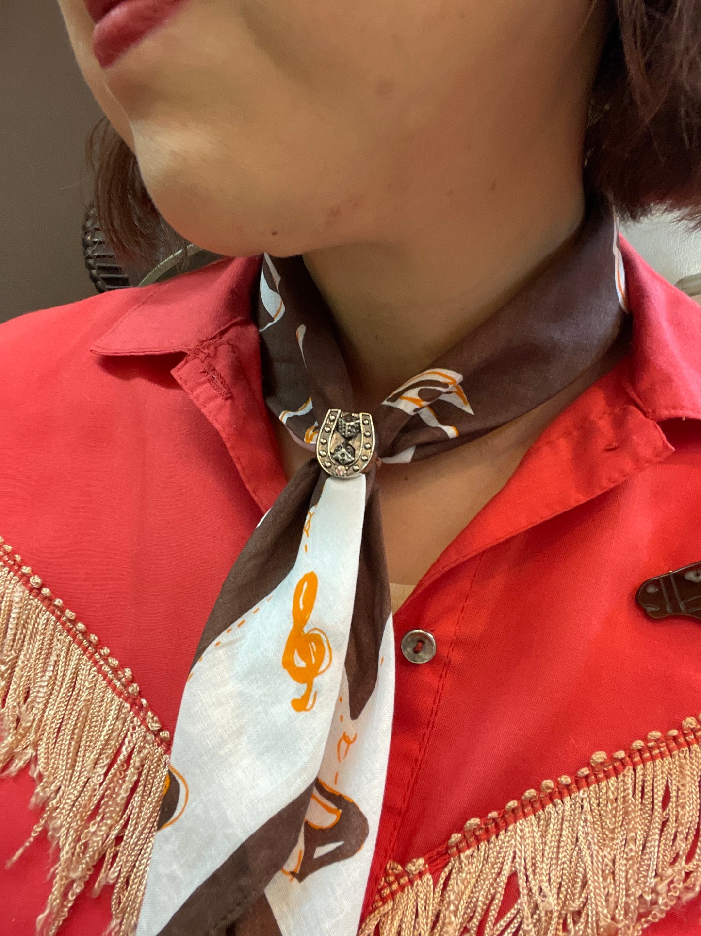 Bandana&Scarf Ring "Good Luck"/バンダナ&スカーフリング"グッドラック"