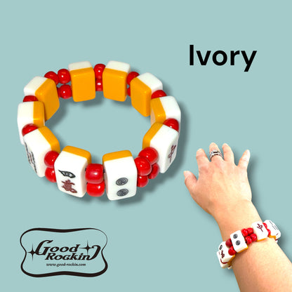 Vintage style Oriental Bracelet/ヴィンテージスタイルミニ麻雀牌ブレスレット