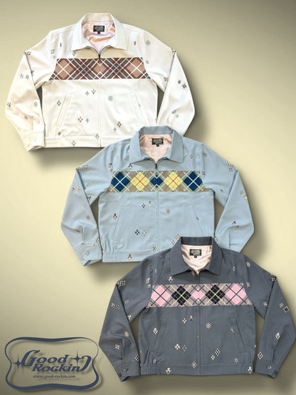 Vintage style Jacket "Argyle " /ヴィンテージスタイルブルゾン"アーガイル"