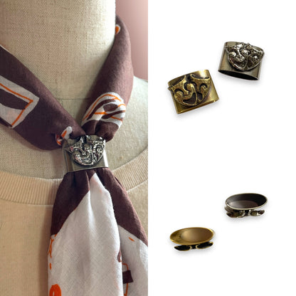 Bandana&amp;Scarf Ring "Good Luck"