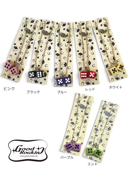 Twindice Necklace/ツインダイスボールチェーンネックレス