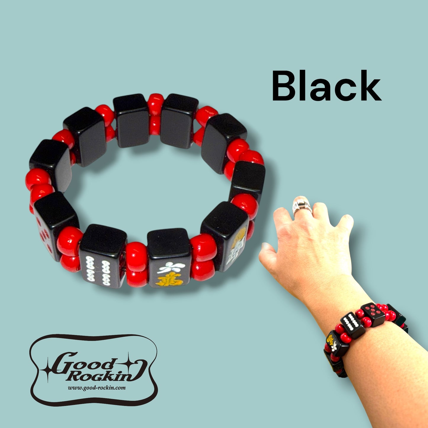 Vintage style Oriental Bracelet/ヴィンテージスタイルミニ麻雀牌ブレスレット