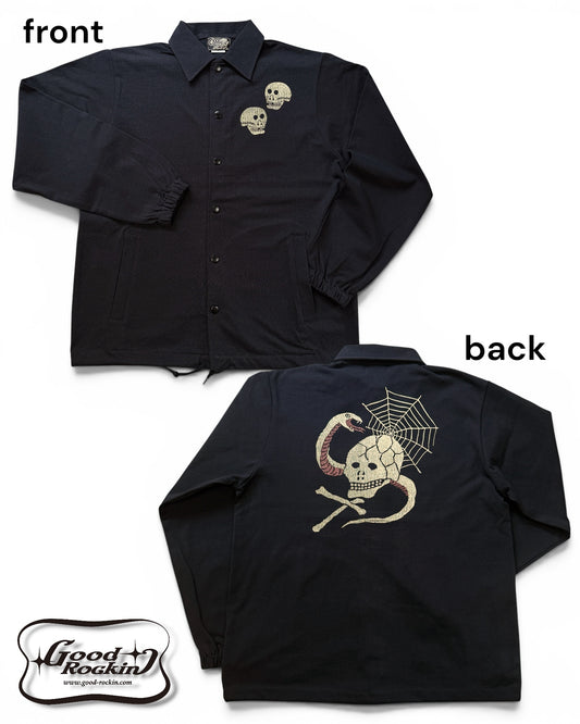 Cotton Coach Jacket「VINTAGE Skull&Snake」/コットンジャージコーチジャケット「VINTAGE Skull&Snake」