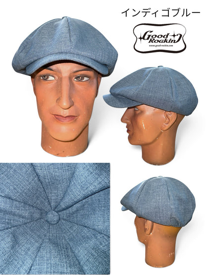 CasquetteⅡ "Vintage Style "/ヴィンテージスタイルシャンブレーカスリ織キャスケット2
