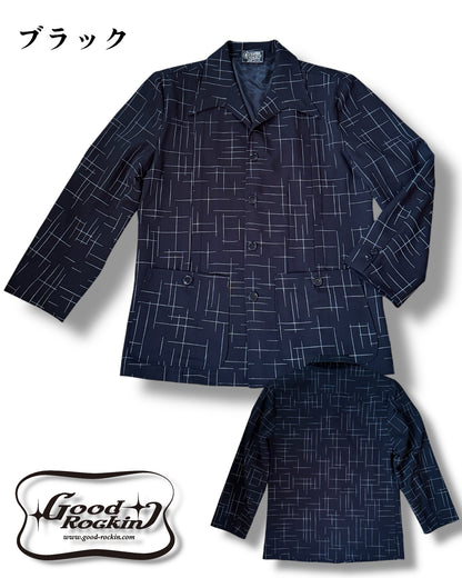 1950sSTYLE Hollywood Jacket /1950sスタイルカスリプリントナッソージャケット