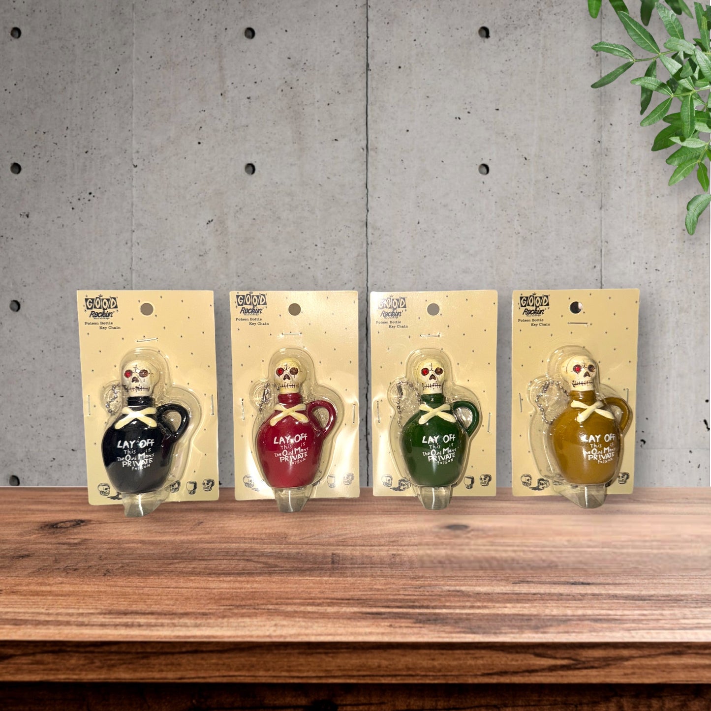 Vintage Style  "Mini Poison Bottle key ring"/ビンテージスタイル"ミニポイズンボトルキーリング"