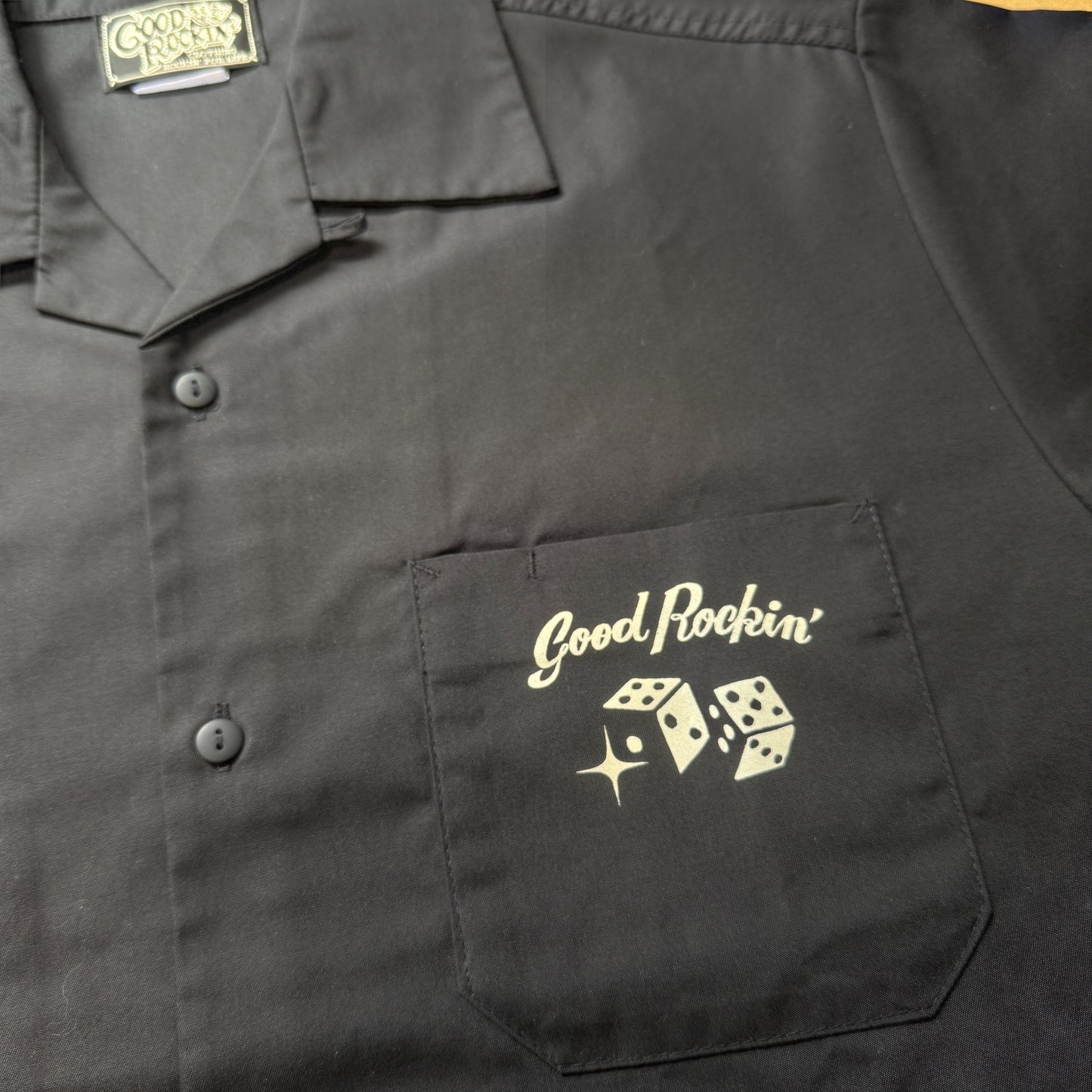 Short Sleeve open collar Shirts "ROCKIN' CASINO"/オープンカラーワークシャツ"ROCKIN' CASINO"