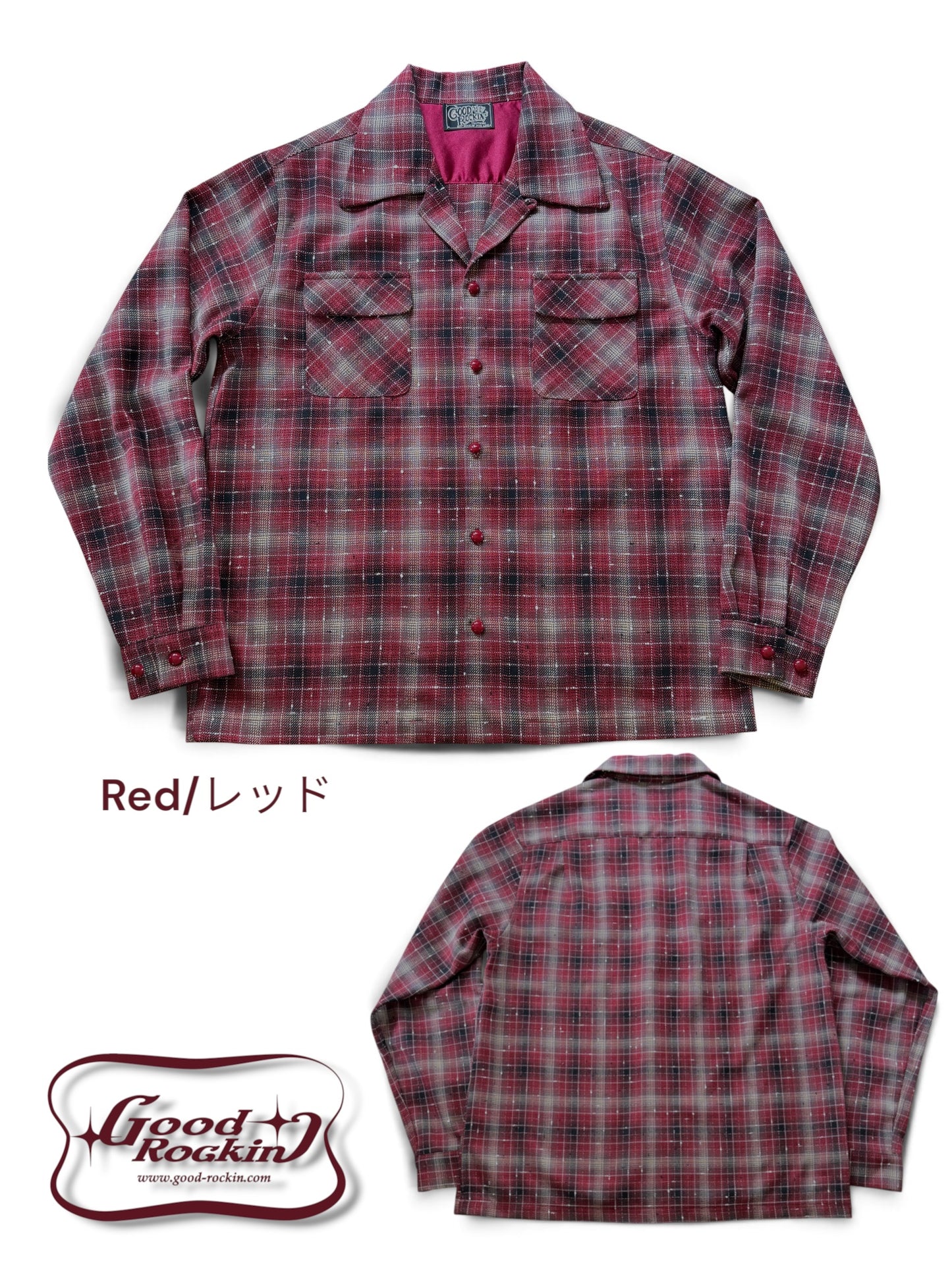Long Sleeve Print Shirt "Harlequin Mask"/Vintage Style Print Shirt "Harlequin Mask"
