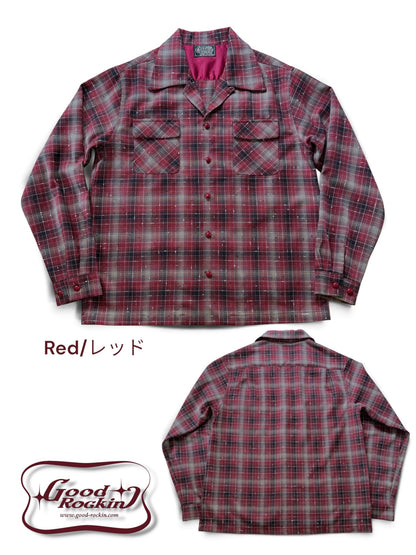 Long Sleeve Print Shirt "Harlequin Mask"/Vintage Style Print Shirt "Harlequin Mask"