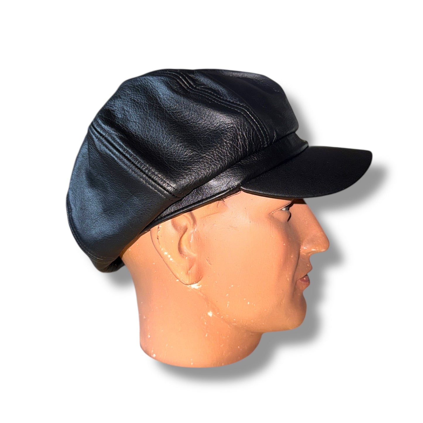 Casquette "Black Leather "/ブラックレザーキャスケット