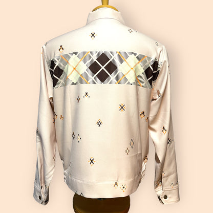 Shirt Jacket "Vintage style Argyle" /シャツジャケット”ヴィンテージスタイルアーガイル"