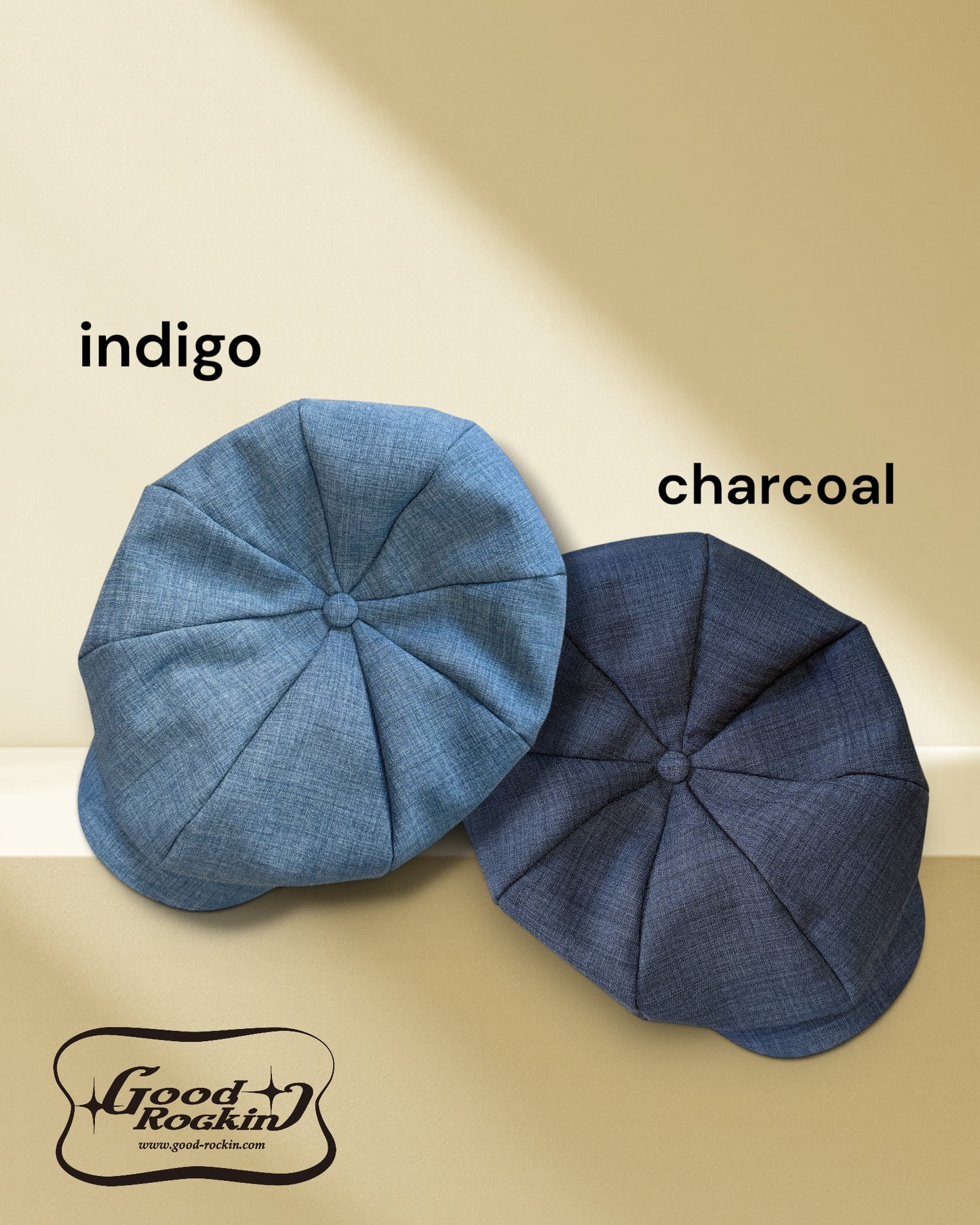 CasquetteⅡ "Vintage Style "/ヴィンテージスタイルシャンブレーカスリ織キャスケット2
