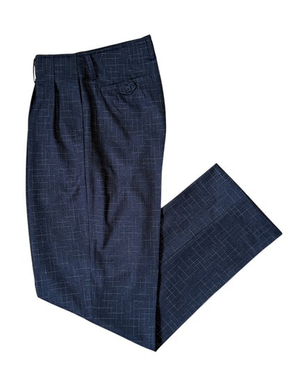 1950'S Style 2pleats trousers/ GRP-062カスリ織ツープリーツトラウザーズ