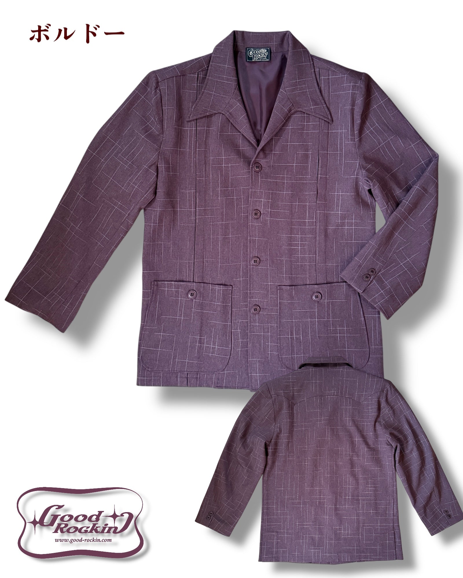 1950sSTYLE Hollywood Jacket /1950sスタイルカスリプリントナッソー