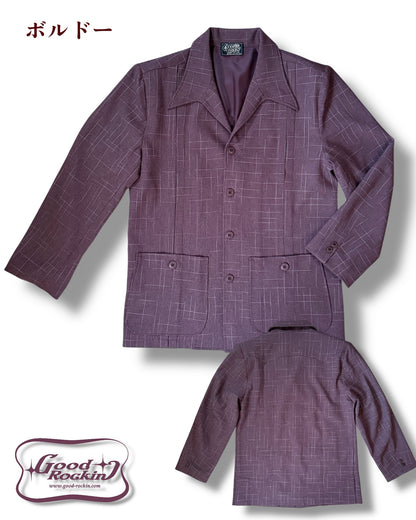 1950sSTYLE Hollywood Jacket /1950sスタイルカスリプリントナッソージャケット