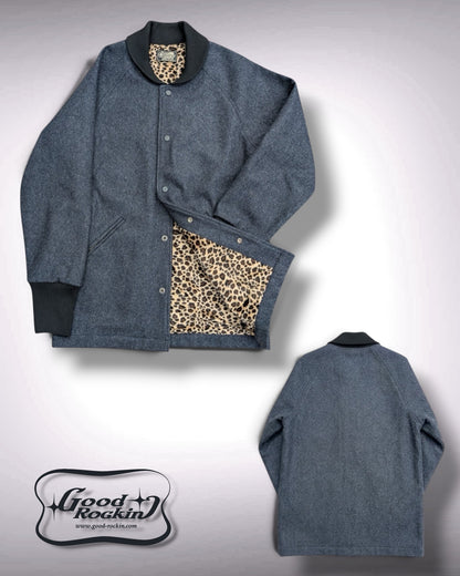 ＊ご予約受付中 レオパードライナーカーコート・スミクロ/Leopard-lined  car coat・Charcoal Gray