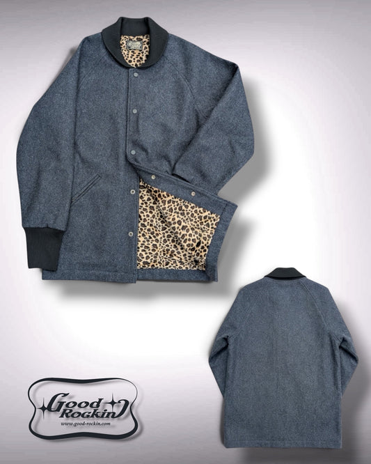 ＊ご予約受付中 レオパードライナーカーコート・スミクロ/Leopard-lined  car coat・Charcoal Gray
