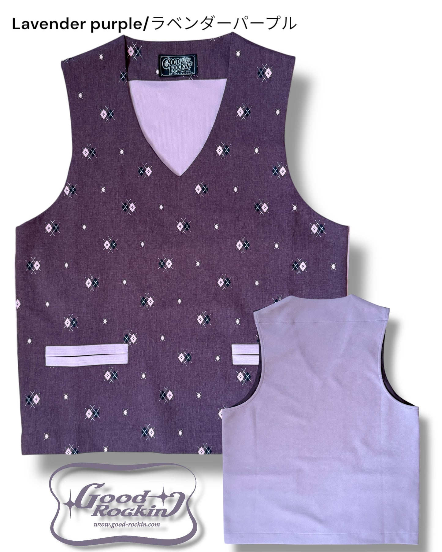 Vintage style  PULL OVER VEST「Argyle」/ヴィンテージスタイルプルオーバーベスト「アーガイル」