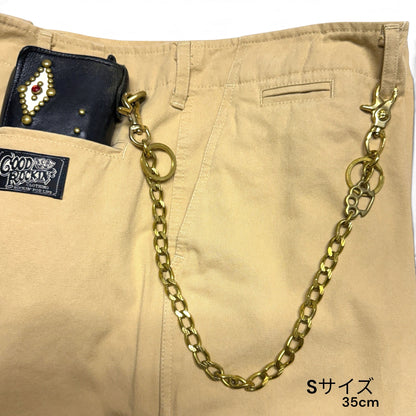 Brass Wallet Chain "Brass knuckles"/ブラスウォレットチェーン"メリケンサック"