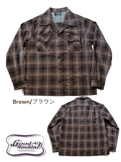 Long Sleeve Print Shirt "Harlequin Mask"/Vintage Style Print Shirt "Harlequin Mask"