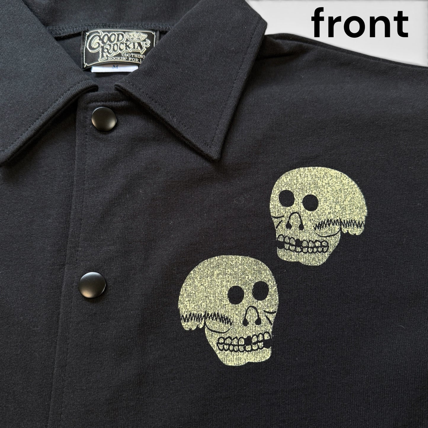 Cotton Coach Jacket「VINTAGE Skull&Snake」/コットンジャージコーチジャケット「VINTAGE Skull&Snake」