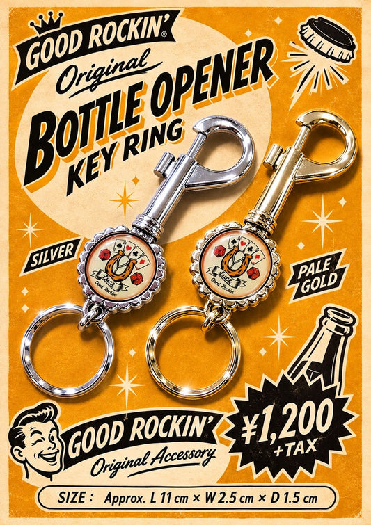 Bottle Opener Key Ring/ボトルオープナーキーリング"LUCK"
