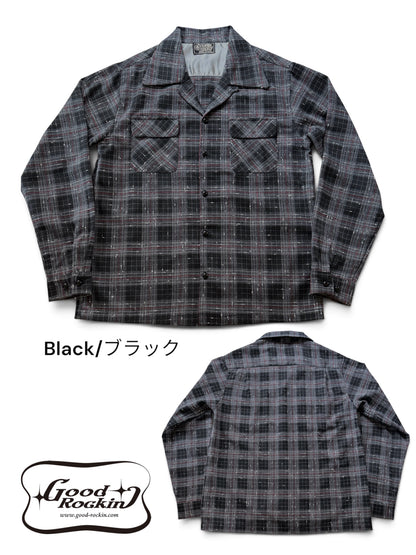 Long Sleeve Print Shirt "Harlequin Mask"/Vintage Style Print Shirt "Harlequin Mask"