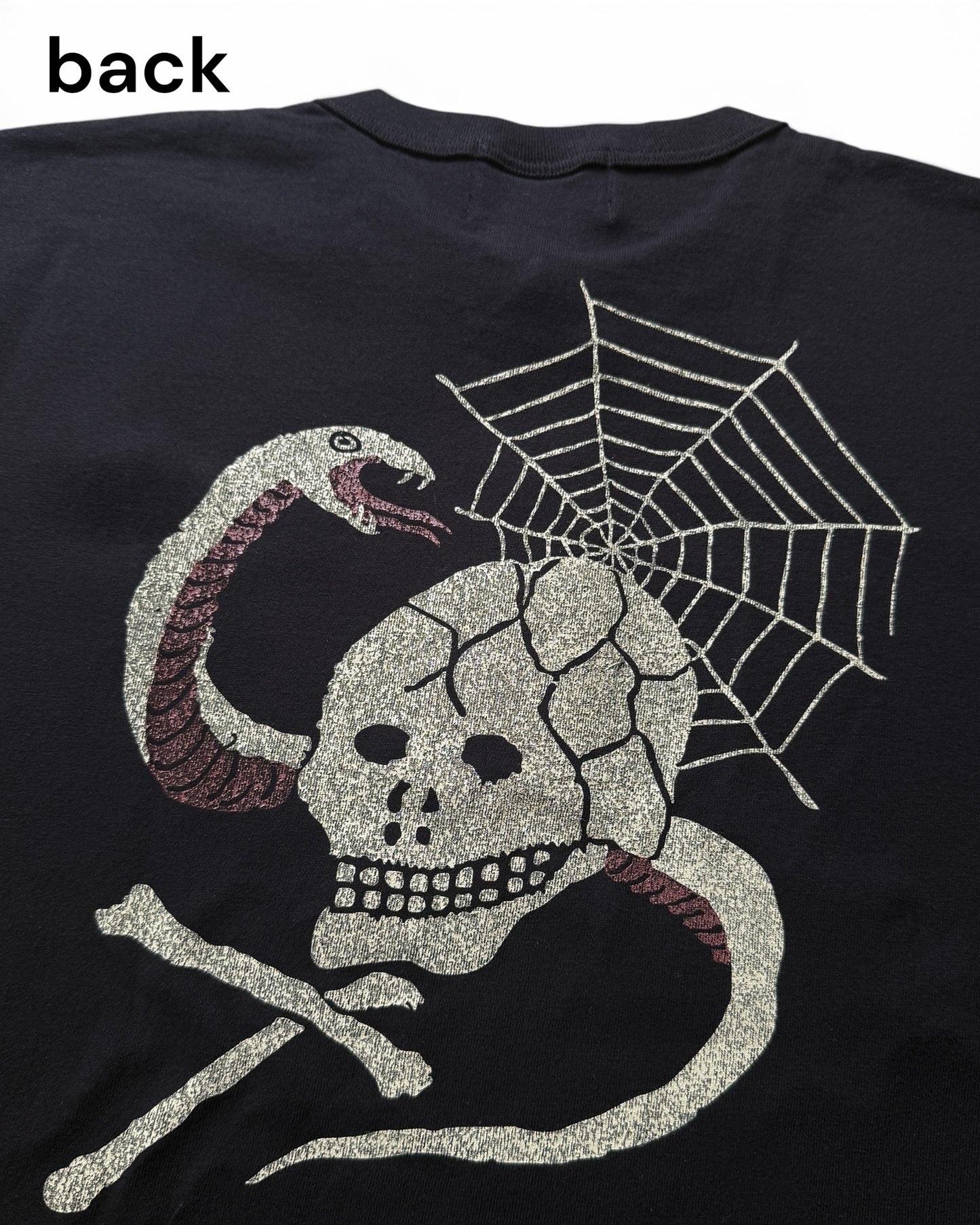Henley neck Tee「VINTAGE Skull&Snake」/ヘンリーネックTシャツ「VINTAGE Skull&Snake」