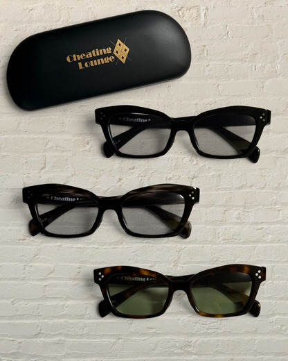 Cheating Lounge Glasses "Square Fox II, Habana Gray" / Acetate glasses "Square Fox II, Havana Gray"