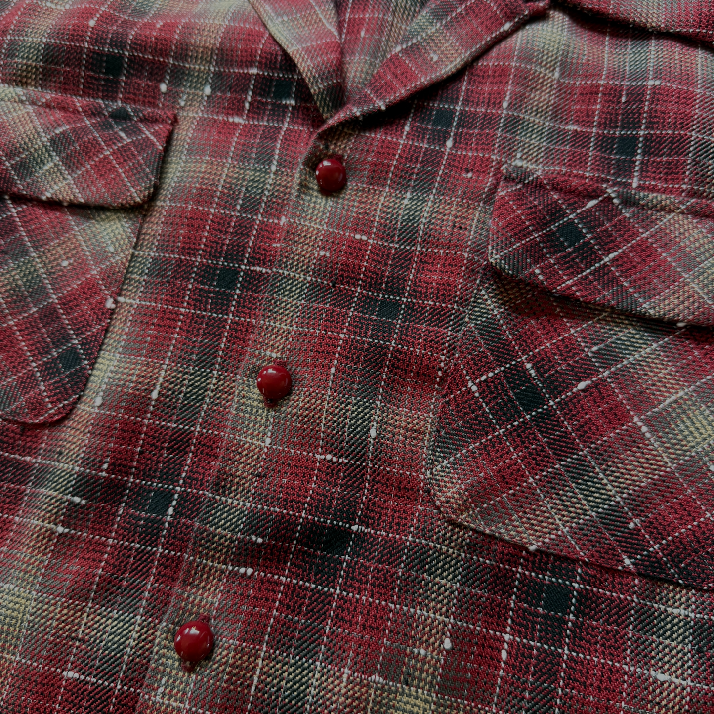 Long Sleeve Print Shirt "Harlequin Mask"/Vintage Style Print Shirt "Harlequin Mask"