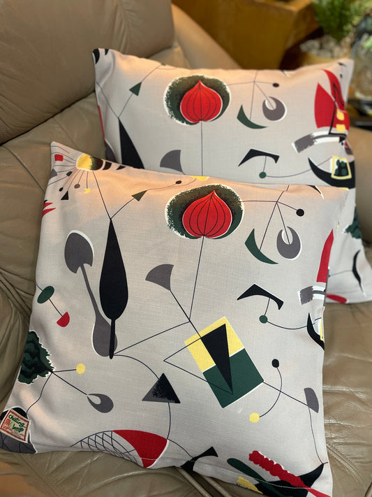 Cushion cover "Vintage style Atomic"/クッションカバー "ヴィンテージスタイルアトミックプリント"