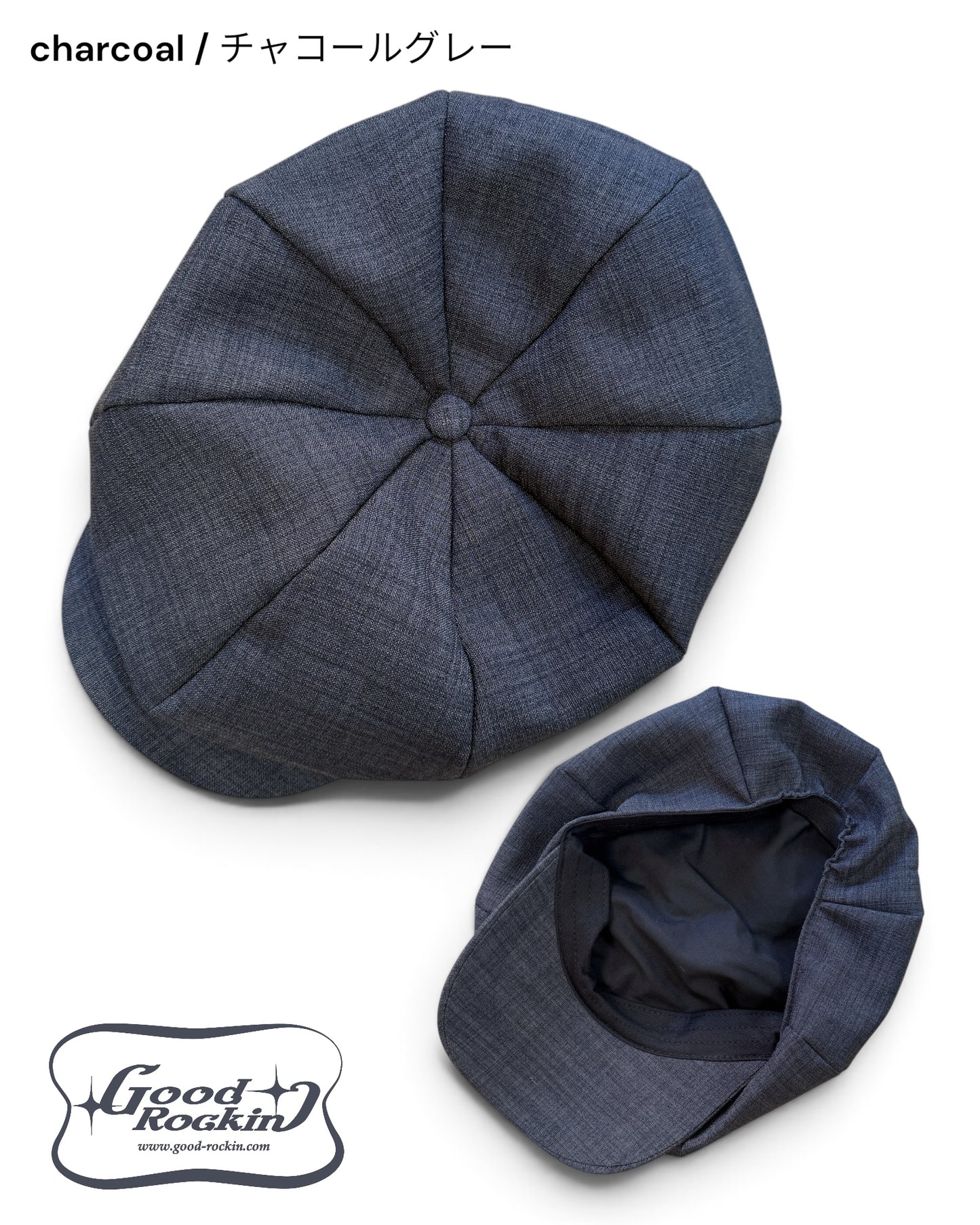 CasquetteⅡ "Vintage Style "/ヴィンテージスタイルシャンブレーカスリ織キャスケット2
