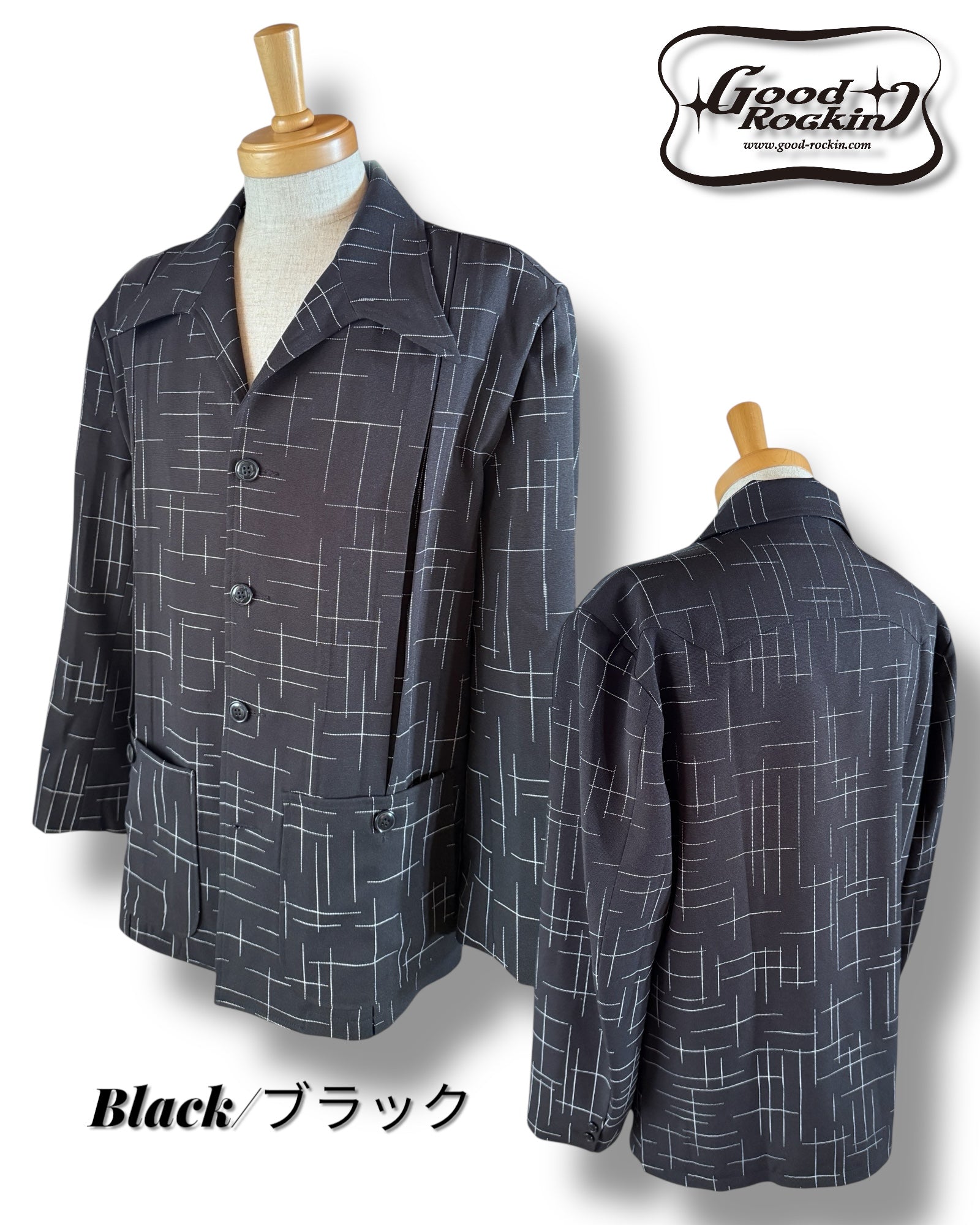 Good rockin ナッソージャケット 1950sSTYLE Hollywood Jacket /1950sスタイルカスリプリントナッソー