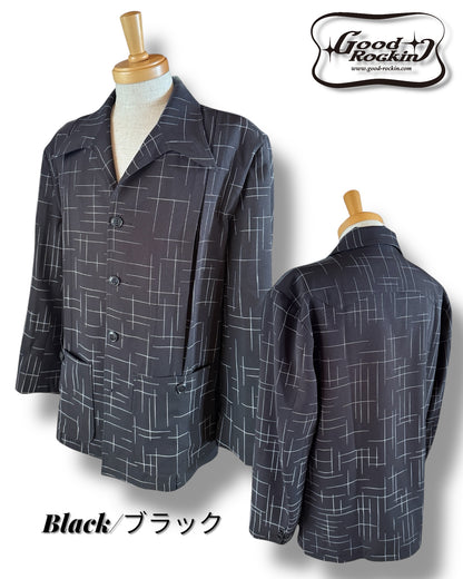 1950sSTYLE Hollywood Jacket /1950sスタイルカスリプリントナッソージャケット