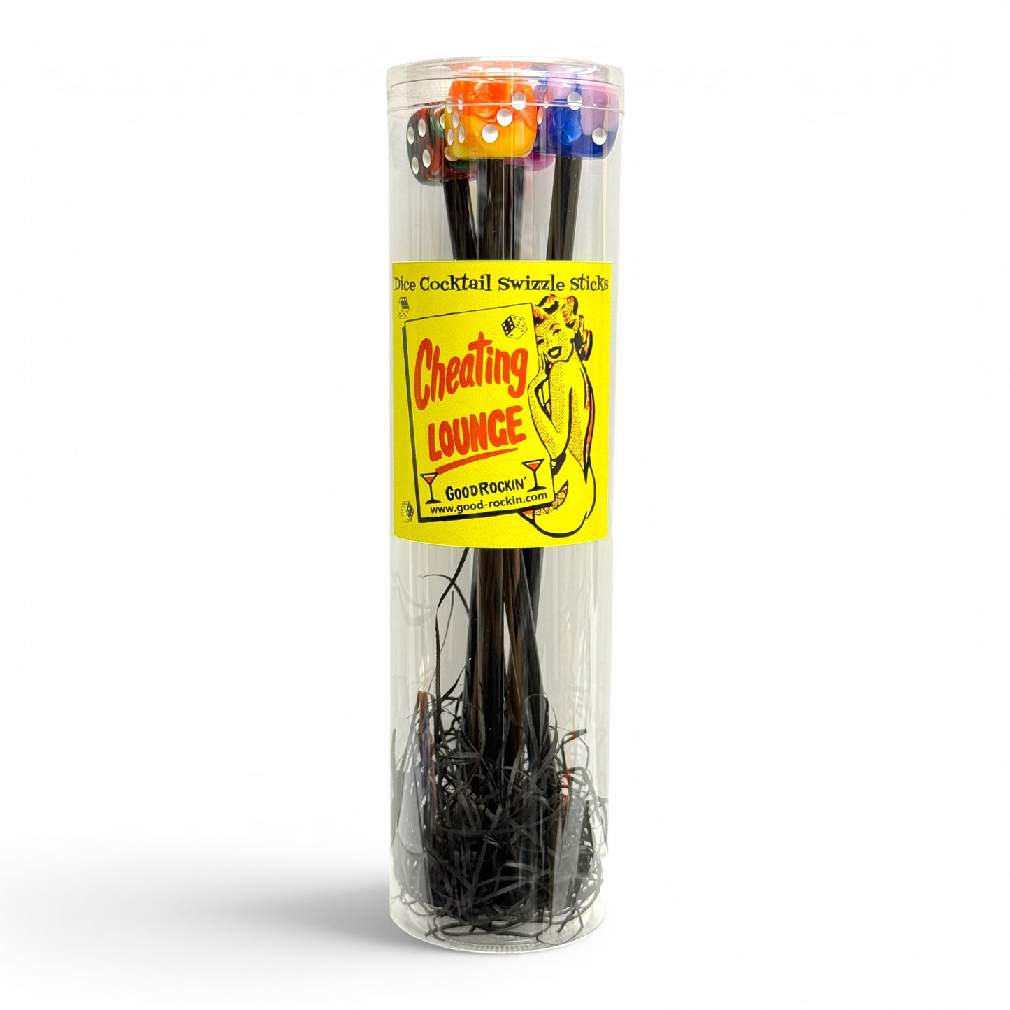 Dice Cocktail Swizzle Sticks/Marble Dice Muddler Set