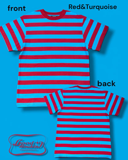 Short Sleeve Tee「Rockin' Stripe」/半袖Tシャツ「ロッキンストライプ」
