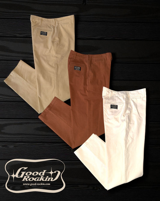 GRP-060*1940styleノープリーツコットントラウザーズ