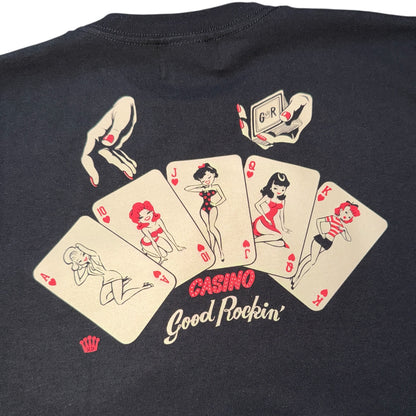 Short Sleeve Tee Shirt "ROCKIN' CASINO"/胸ポケット付Ｔシャツ"ROCKIN' CASINO"
