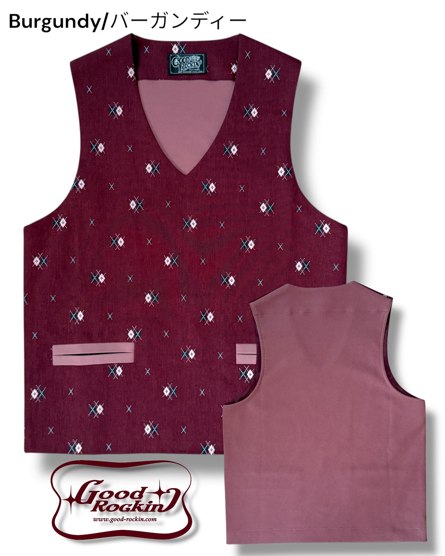 Vintage style  PULL OVER VEST「Argyle」/ヴィンテージスタイルプルオーバーベスト「アーガイル」