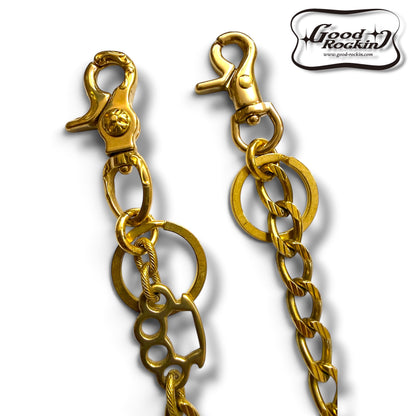 Brass Wallet Chain "Brass knuckles"/ブラスウォレットチェーン"メリケンサック"