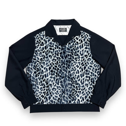 ＊ご予約受付中＊Long Sleeve  Shirt "Black & Animal"/ レオパードフロントパネルシャツ