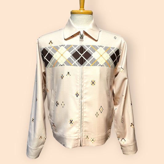 Shirt Jacket "Vintage style Argyle" /シャツジャケット”ヴィンテージスタイルアーガイル"