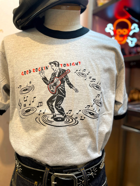 "Good Rockin' tonight" Short Sleeve Trim Tee Shirt GRC-311/半袖リンガーＴシャツ"グッドロッキントゥナイト"