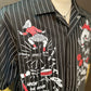 Short Sleeve Stripe Work Shirts "Hep Cats"Black/半袖ストライプワークシャツ"ヘップキャッツ"ブラック
