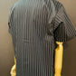Short Sleeve Stripe Work Shirts "Hep Cats"Black