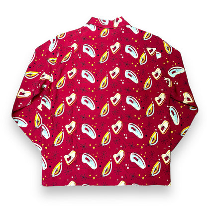 Long Sleeve Rayon Print Shirt「Atomic」/長袖レーヨンプリントシャツ「アトミック」