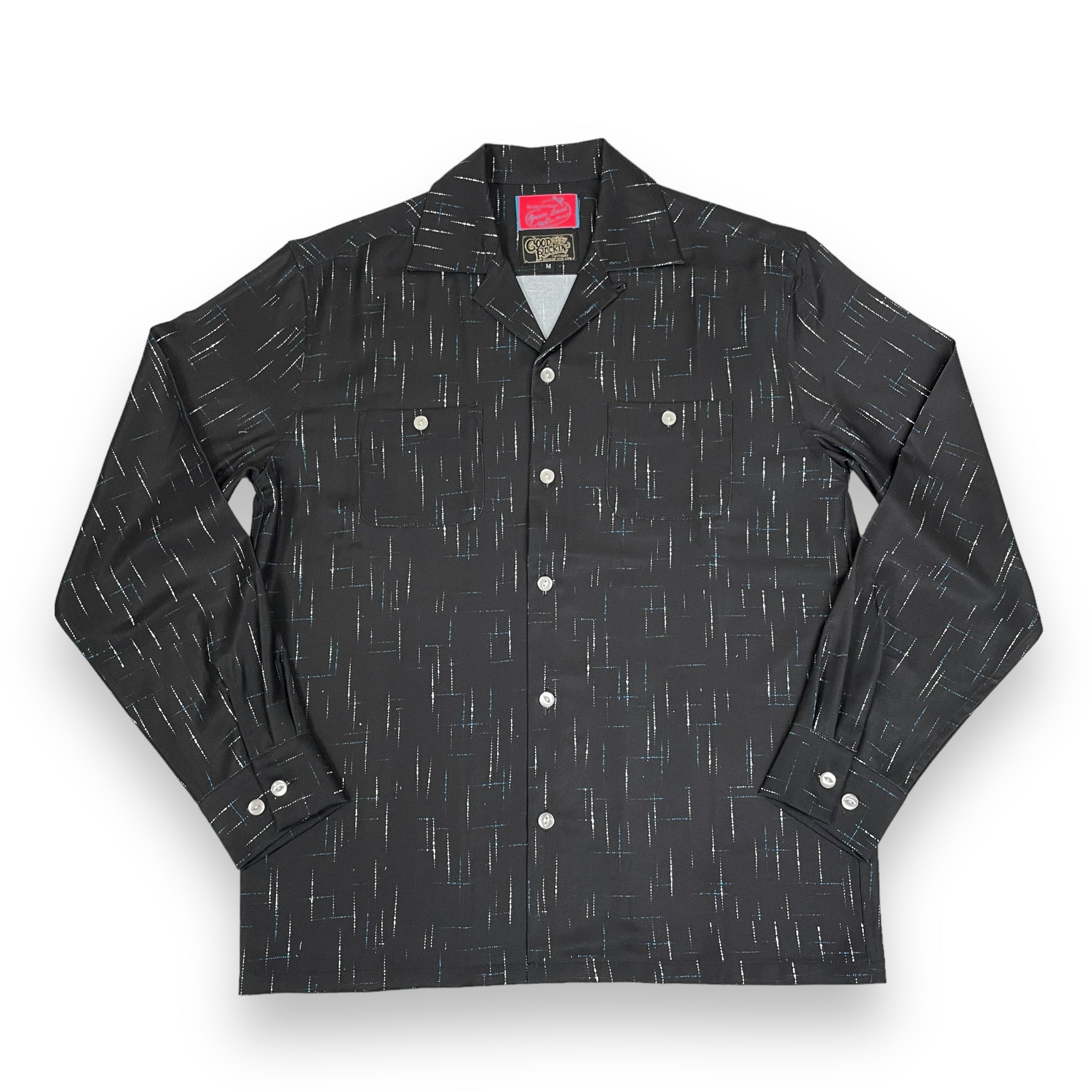 「Good Rockin'x Grace Land」 Collaboration Long Sleeve Shirts ”SPLASHED  PATTERN Black